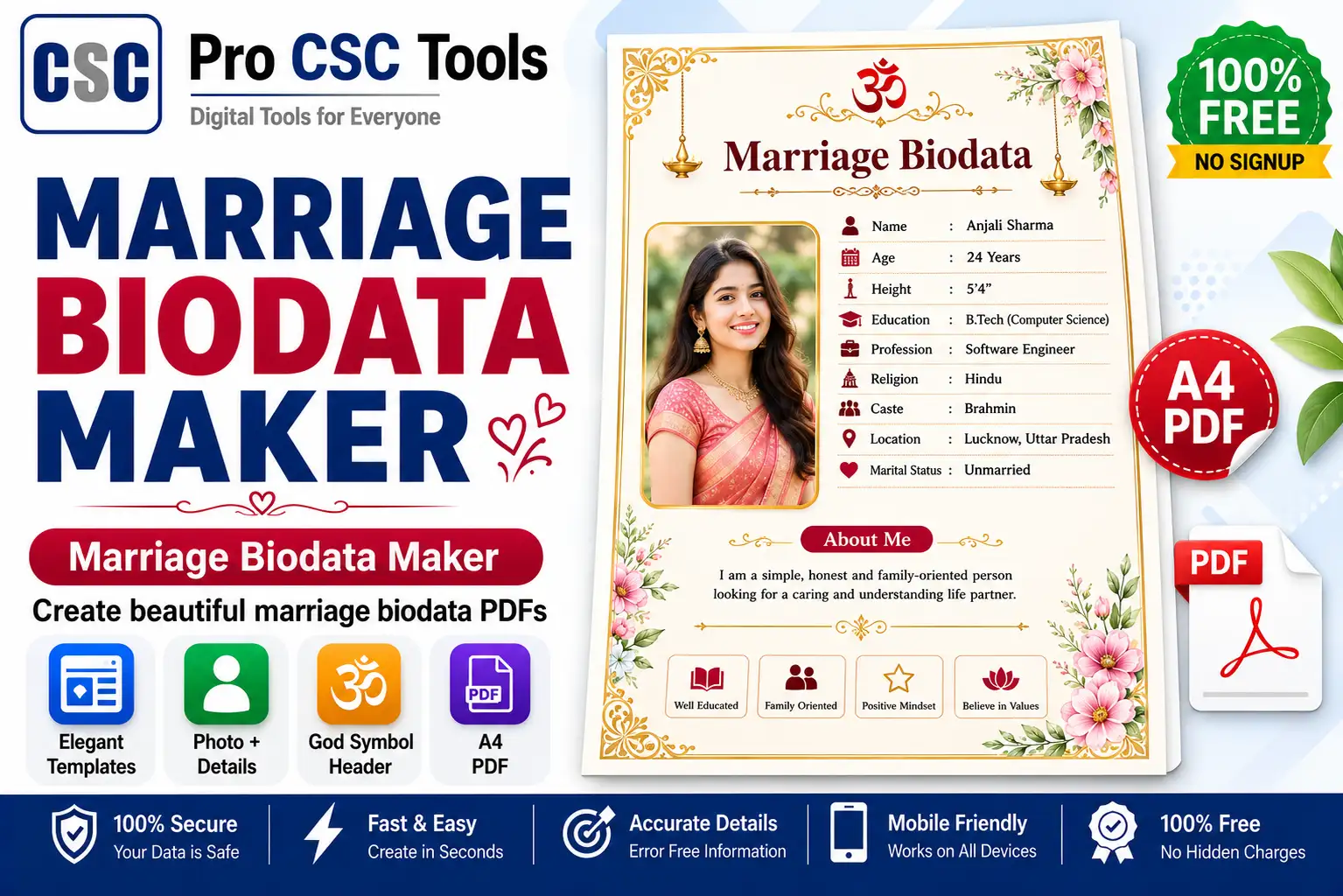 Marriage Biodata Maker
