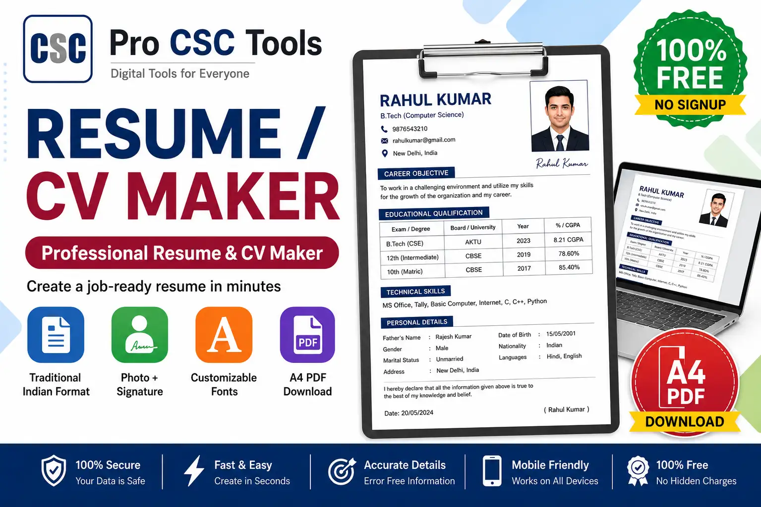 Resume / CV Builder